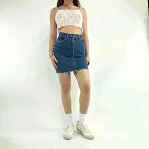 COPY - Vintage label ultra high waisted denim skirt